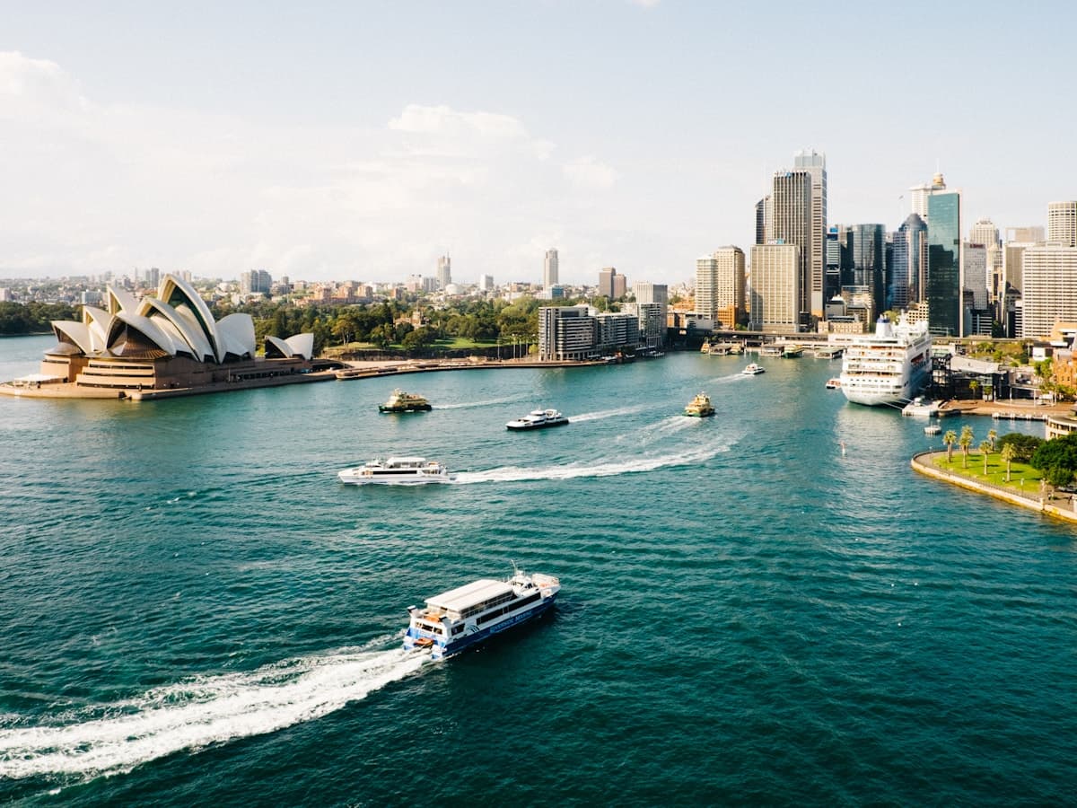 Sydney Harbour with the Opera House and CBD skyline